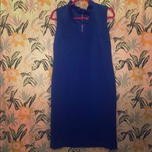 Calvin Klein Fitted blue dress. Size 14